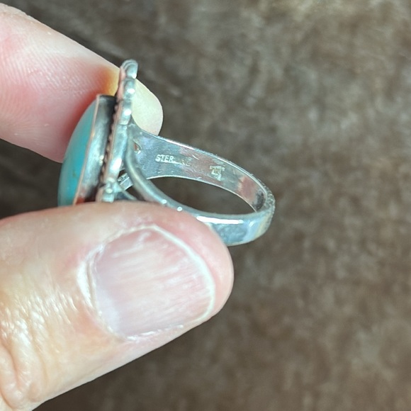 Vintage Sterling Turquoise GORGEOUS ring🤩🔥🔥🔥 - Picture 6 of 10
